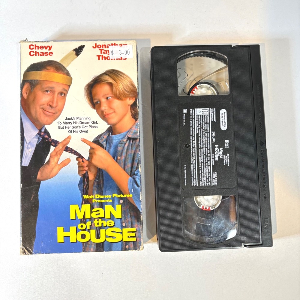 Man of the House VHS 1995 Disney Chevy Chase Jonathan Taylor Thomas Movie